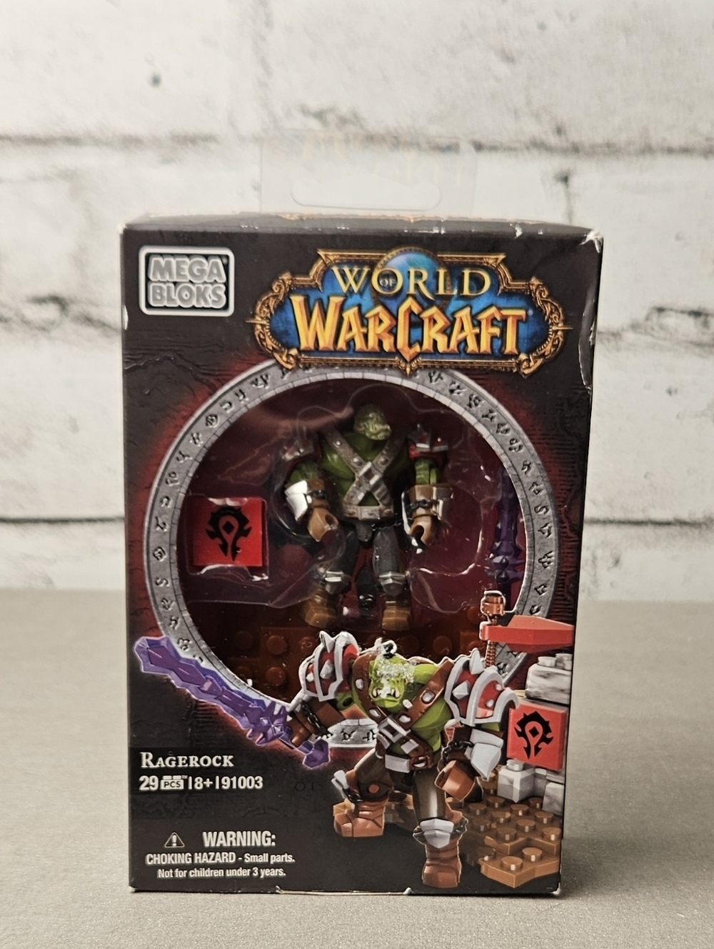 Mega Bloks World of Warcraft Ragerock Orc Figure NIB 2012 Horde Set